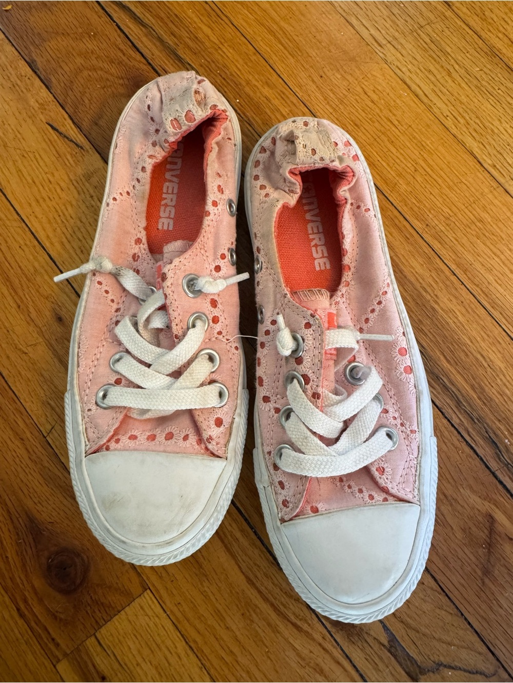 Converse Pink Lace-Up Kids Sneakers